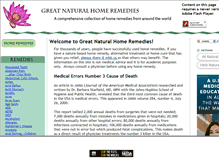 Tablet Screenshot of great-natural-home-remedies.org